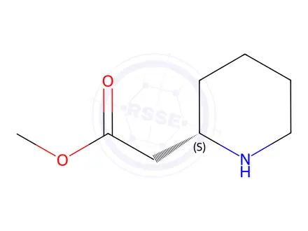 Chemical structure of Methyl (S)-2-(piperidin-2-yl)acetate