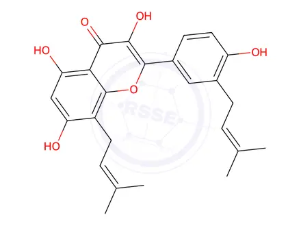 Chemical structure of Broussoflavonol F