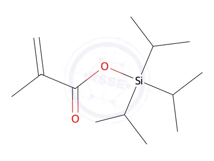 Chemical structure of triisopropylsilyl Methacrylate