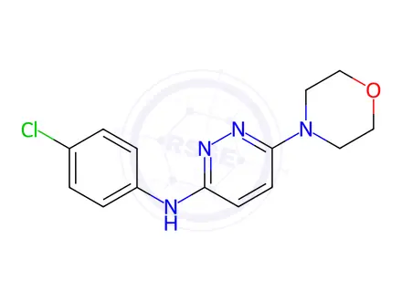 Chemical structure of N-(4-Chlorophenyl)-6-morpholinopyridazin-3-amine