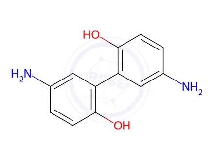 Chemical structure of 5,5'-Diamino-[1,1'-biphenyl]-2,2'-diol