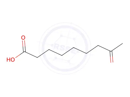 Chemical structure of 8-oxononanoic acid
