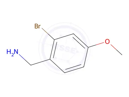 Chemical structure of (2-Bromo-4-methoxyphenyl)methanamine