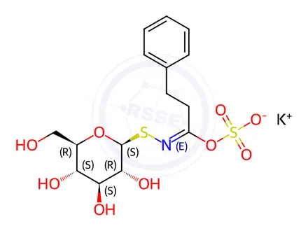 Chemical structure of Gluconasturtiin potassium salt