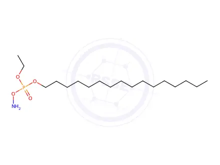 Chemical structure of Ethyl hexadecyl (aminooxy)phosphonate
