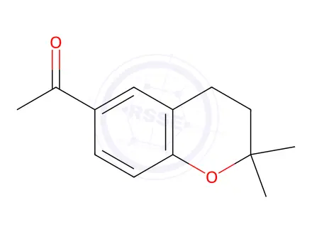 Chemical structure of 2,2-diMethyl-6-acetylchroMan