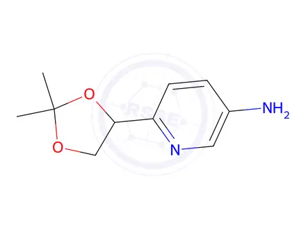 Chemical structure of 6-(2,2-Dimethyl-1,3-dioxolan-4-yl)pyridin-3-amine