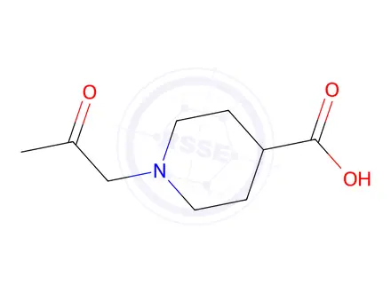 Chemical structure of 1-(2-Oxopropyl)piperidine-4-carboxylic Acid