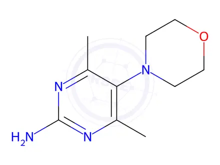 Chemical structure of 4,6-Dimethyl-5-morpholin-4-ylpyrimidin-2-amine