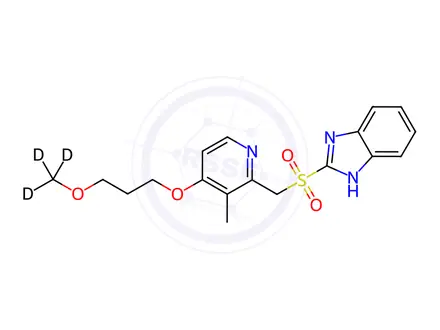 Chemical structure of Rabeprazole Sodium Impurity 2-d3 (Rabeprazole Sodium EP Impurity A-d3)