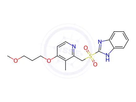 Chemical structure of Rabeprazole EP Impurity A (Rabeprazole USP Related Compound D, Rabeprazole Sulfone)