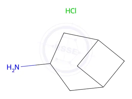 Chemical structure of bicyclo[3.1.1]heptan-3-amine hydrochloride