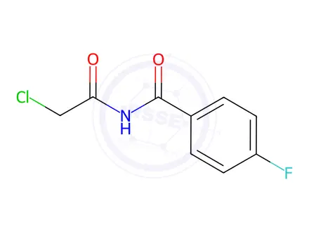 Chemical structure of N-(2-CHLOROACETYL)-4-FLUOROBENZAMIDE