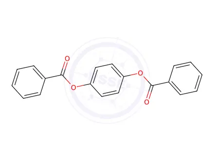 Chemical structure of 1,4-Bis(benzoyloxy)benzene