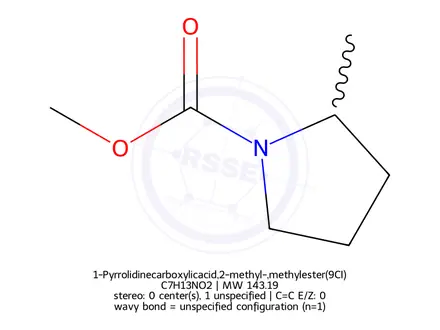 Chemical structure of 1-Pyrrolidinecarboxylicacid,2-methyl-,methylester(9CI)
