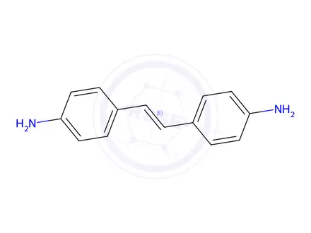 Chemical structure of (E)-4,4'-(Ethene-1,2-diyl)dianiline