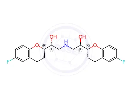 Chemical structure of Nebivolol Impurity 9 (RR,RR-Nebivolol)