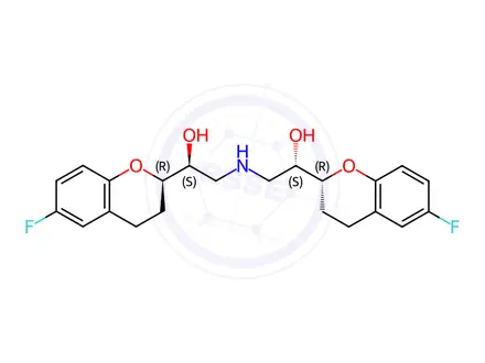 Chemical structure of (RS,SR)-Nebivolol