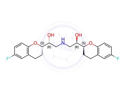 Chemical structure of (S,R,R,S)-Nebivolol