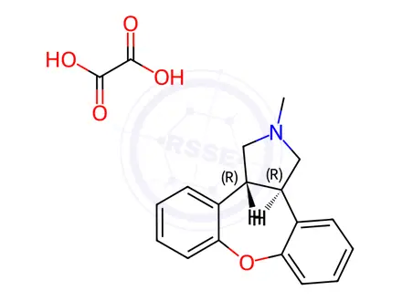 Chemical structure of Dechloro Asenapine Ethanedioate