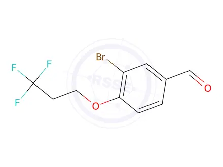 Chemical structure of 3-Bromo-4-(3,3,3-trifluoropropoxy)benzaldehyde