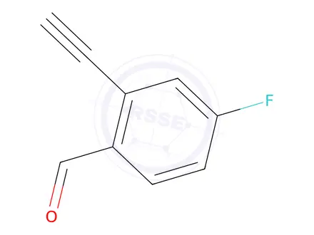 Chemical structure of 2-Ethynyl-4-fluorobenzaldehyde
