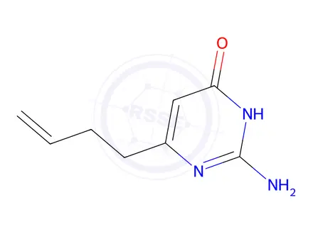 Chemical structure of 2-Amino-6-(but-3-en-1-yl)pyrimidin-4(1H)-one