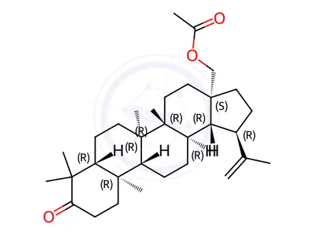 Chemical structure of 3-Oxobetulin Acetate