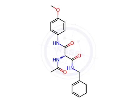 Chemical structure of N'-Benzyl-2-acetamido-N-(4-methoxyphenyl)propanediamide