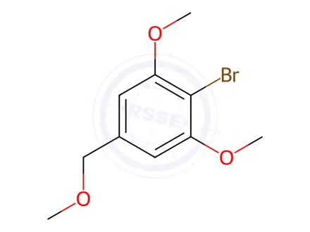 Chemical structure of Benzene, 2-bromo-1,3-dimethoxy-5-(methoxymethyl)-