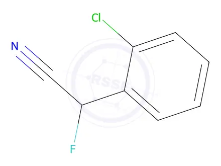 Chemical structure of 2-(2-Chlorophenyl)-2-fluoroacetonitrile