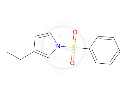 Chemical structure of 3-Ethyl-1-(phenylsulfonyl)-1H-pyrrole