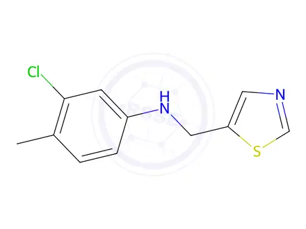 Chemical structure of 3-Chloro-4-methyl-N-(thiazol-5-ylmethyl)aniline