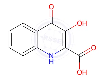 Chemical structure of 2-Quinolinecarboxylicacid,3,4-dihydroxy-(9CI)