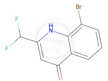 Chemical structure of 8-Bromo-2-(difluoromethyl)quinolin-4(1H)-one