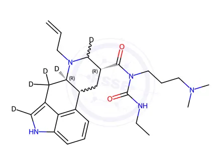 Chemical structure of Cabergoline D5