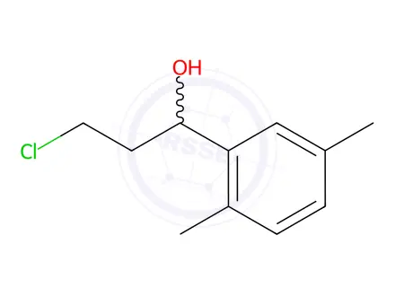 Chemical structure of 3-chloro-1-(2,5-dimethylphenyl)propan-1-ol