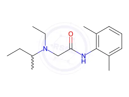 Chemical structure of Etidocaine Hydrochloride Impurity 8