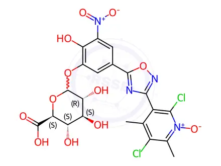 Chemical structure of Opicapone 3-O-Glucuronide
