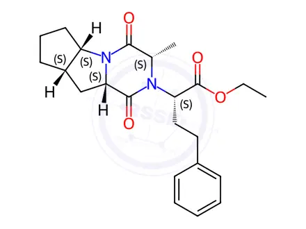 Chemical structure of Ramipril EP Impurity D (Ramipril USP Related Compound D, Ramipril Diketopiperazine)