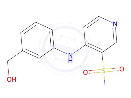 Chemical structure of 4-[(3-Hydroxymethylphenyl)amino]-3-pyridine-sulfonamide
