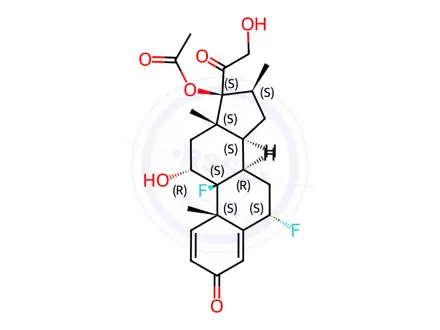 Chemical structure of 17-O-Acetyl Diflorasone