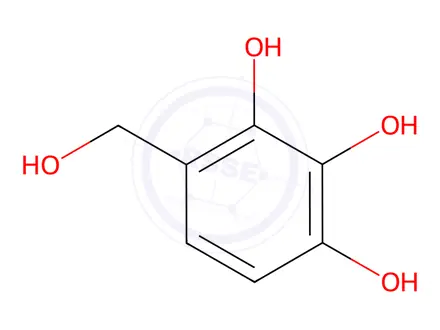 Chemical structure of 2,3,4-Trihydroxybenzyl Alcohol