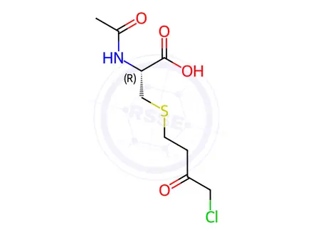 Chemical structure of N-Acetyl-S-(4-chloro-3-oxobutyl)-L-cysteine