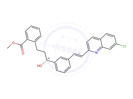 Chemical structure of Montelukast (3R)-Hydroxy Benzoate