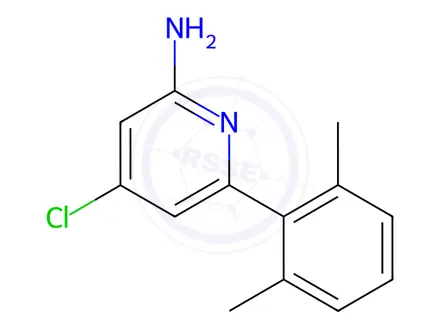 Chemical structure of 4-Chloro-6-(2,6-dimethylphenyl)pyridin-2-amine