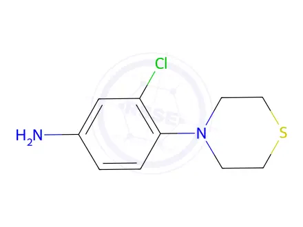 Chemical structure of 3-Chloro-4-(thiomorpholin-4-yl)aniline