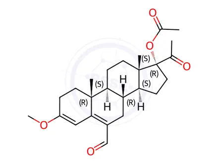 Chemical structure of Chlormadinone Acetate Impurity 11