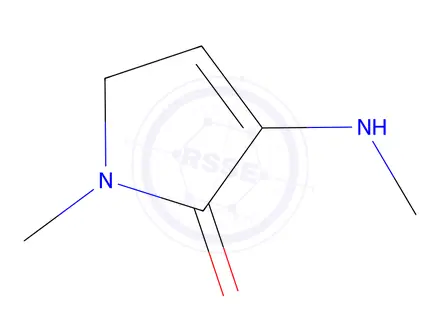Chemical structure of 1-methyl-3-(methylamino)-1H-pyrrol-2(5H)-one