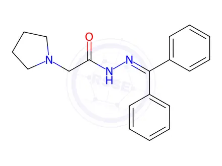 Chemical structure of N'-(Diphenylmethylidene)-2-(pyrrolidin-1-yl)acetohydrazide